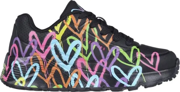 Skechers Skechers UNO-SPREAD THE LOVE Дамски обувки, черно, размер
