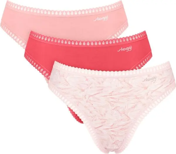 SLOGGI SLOGGI GO CRUSH HIGH LEG C3P Дамски бикини, розово, размер