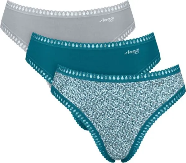 SLOGGI SLOGGI GO CRUSH HIGH LEG C3P Дамски бикини, сиво, размер