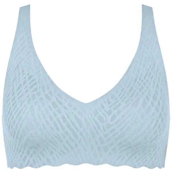 SLOGGI SLOGGI ZERO FEEL BLISS SOFT BRA Дамско бюстие, светлосиньо, размер XL2