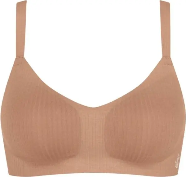 SLOGGI SLOGGI ZERO FEEL PURE SOFT BRA Дамско бюстие, кафяво, размер