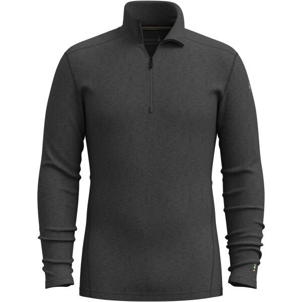 Smartwool Smartwool CLASSIC THERMAL MERINO BL 1/4 ZIP Мъжка термо тениска, тъмносиво, размер