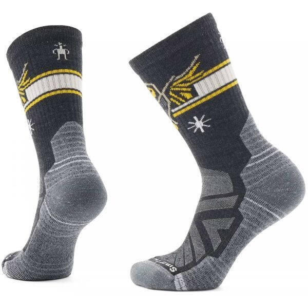 Smartwool Smartwool HIKE LIGHT CUSHION HOO WHO CREW Дамските високи туристически чорапи, черно, размер