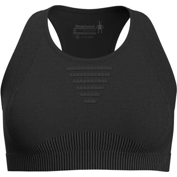 Smartwool Smartwool INTRAKNIT RACERBACK BRA W Дамски спортен сутиен, черно, размер