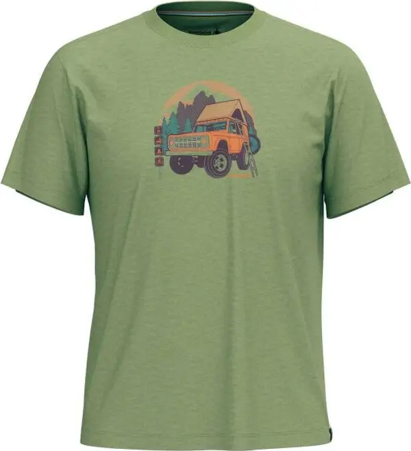 Smartwool Smartwool LONG WEEKEND SHORT SLEEVE GRAPHIC TEE Мъжка тениска, зелено, размер