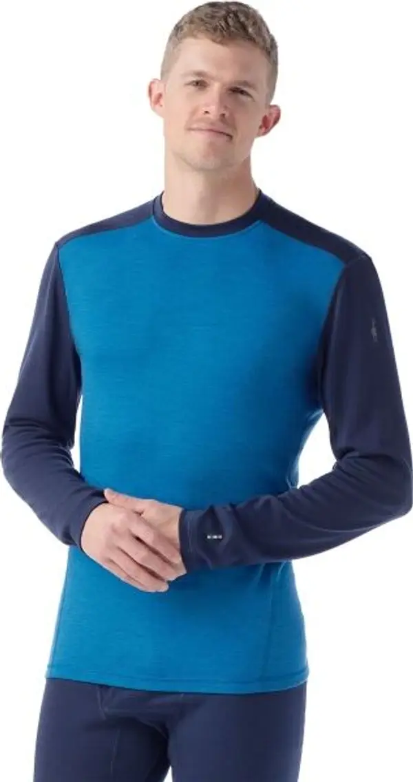 Smartwool Smartwool M CLASSIC THERMAL MERINO BL CREW BOXED Мъжка блуза, синьо, размер