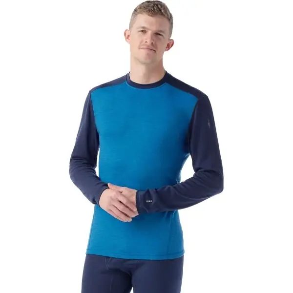 Smartwool Smartwool M CLASSIC THERMAL MERINO BL CREW BOXED Мъжка блуза, синьо, размер