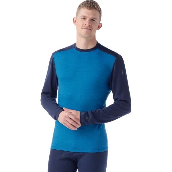 Smartwool Smartwool M CLASSIC THERMAL MERINO BL CREW BOXED Мъжка блуза, синьо, размер
