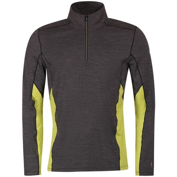 Smartwool Smartwool M MERINO SPORT LONG SLEEVE 1/4 ZIP Мъжки пуловер, тъмносиво, размер