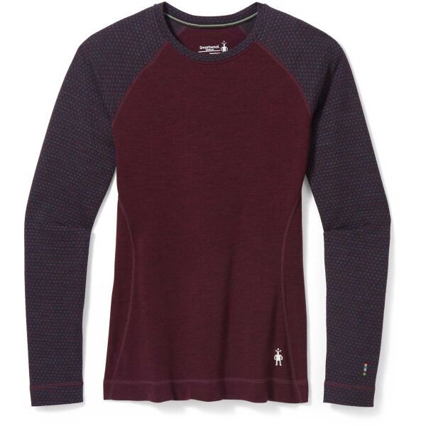 Smartwool Smartwool W CLASSIC THERMAL MERINO BL PATTERN CB Дамска блуза, винен, размер XS