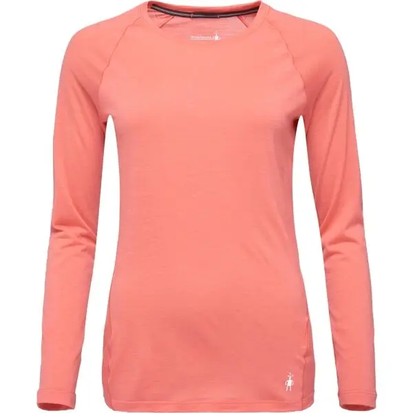 Smartwool Smartwool W CLASSIC ALL-SEASON MERINO BL LS BOXED Дамска тениска от мериносова вълна, цвят сьомга, размер