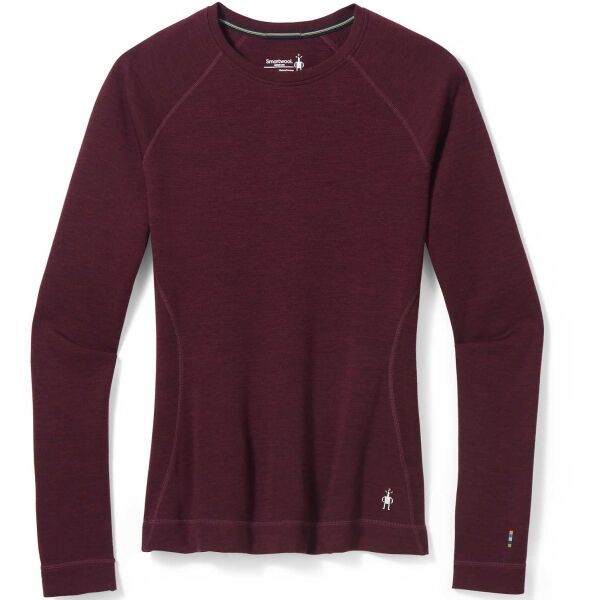 Smartwool Smartwool W CLASSIC THERMAL MERINO BL CREW BOXED Дамска тениска, винен, размер