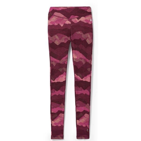 Smartwool Smartwool W CLASSIC THERMAL MERINO BL PATTERN BB Дамски долен клин, винен, размер