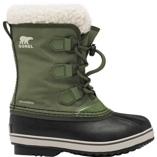 Sorel Sorel YOUTH PAC NYLON WP Детски зимни обувки, тъмнозелено, размер 32