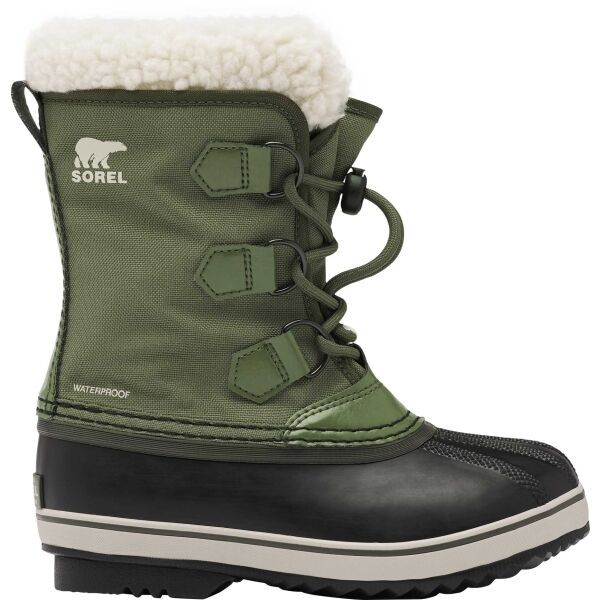 Sorel Sorel YOUTH PAC NYLON WP Детски зимни обувки, тъмнозелено, размер 36
