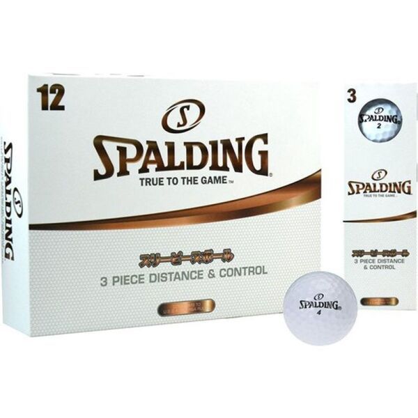 Spalding Spalding DISTANCE 3 pc (12 pcs) Топчета за голф, бяло, размер os