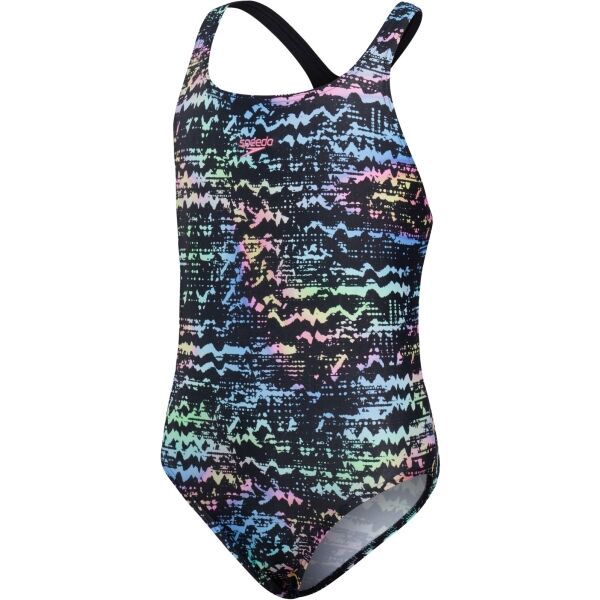 Speedo Speedo ALLOVER MEDALIST Цял бански за момичета, черно, размер