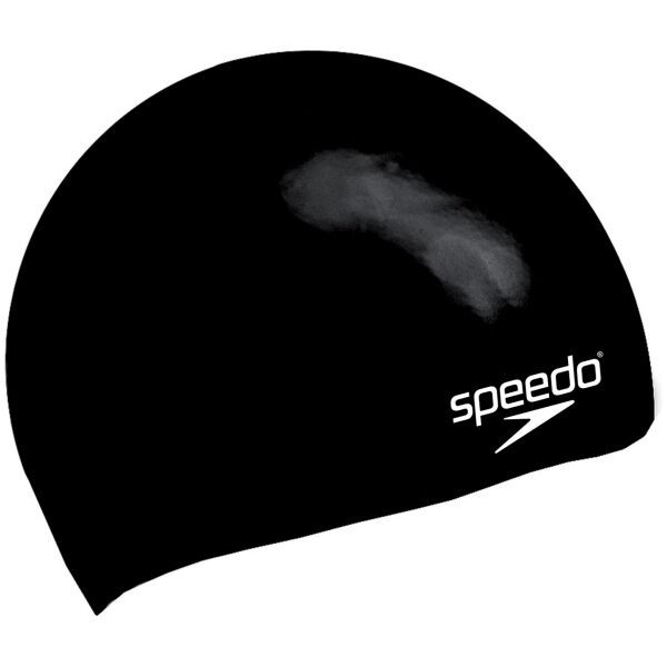 Speedo Speedo MOULDED SILC CAP JU Юношеска шапка за плуване, черно, размер
