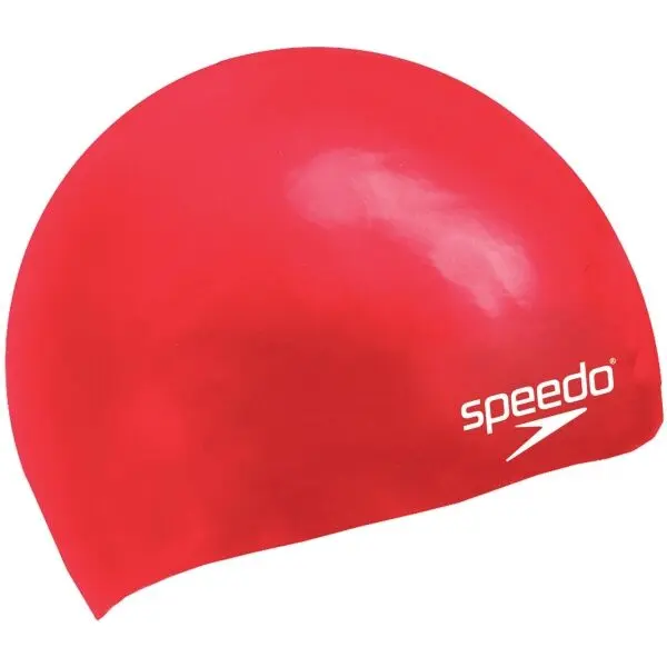 Speedo Speedo MOULDED SILC CAP JU Юношеска шапка за плуване, червено, размер