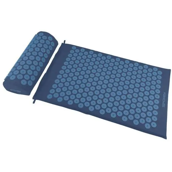 Spokey Spokey AKU Постелка за акупресурен масаж с възглавница, тъмносин, размер
