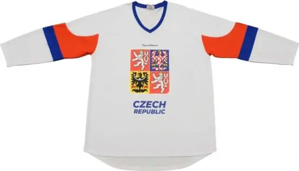 SPORT TEAM SPORT TEAM ČR 9 Хокейна фланелка, бяло, размер