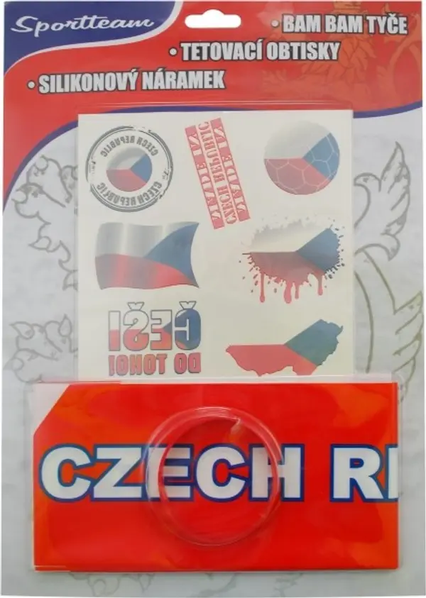SPORT TEAM SPORT TEAM FAN SADA ČR 2 Комплект за фенове, червено, размер