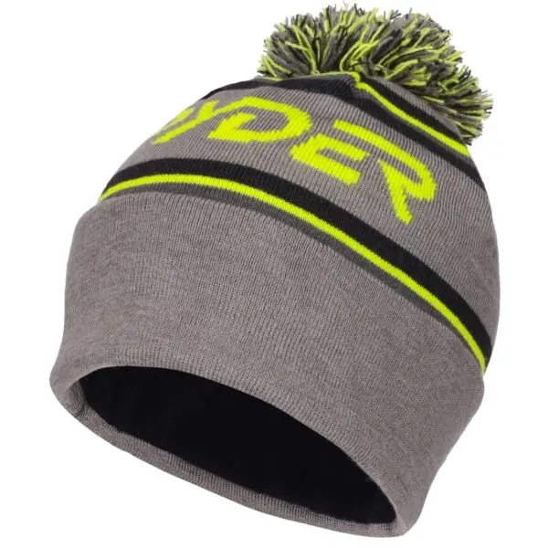 Spyder Spyder ICEBOX ШАПКА Зимна шапка с помпон, тъмносиво, размер