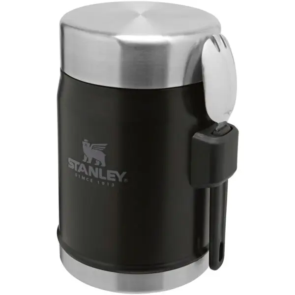 STANLEY STANLEY LEGENDARY CLASSIC 400ml Термос за храна с лъжица/вилица, черно, размер 400 ML