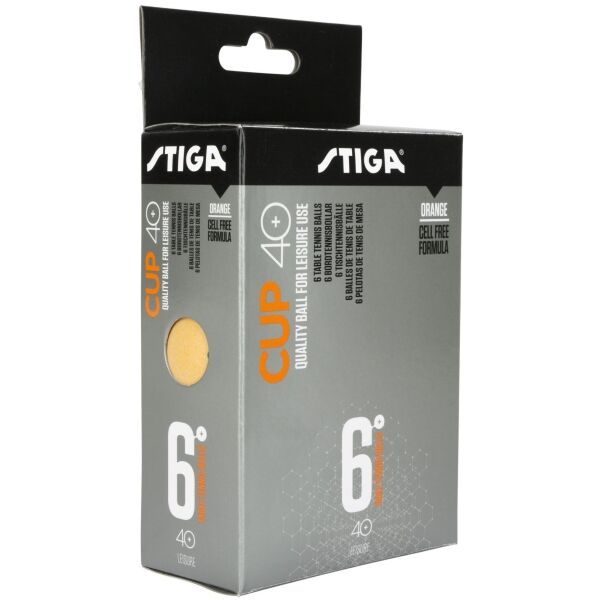 Stiga Stiga CUP ABS ORANGE 12-PACK Топки за тенис на маса, оранжево, размер