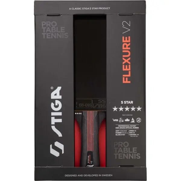 Stiga Stiga FLEXURE V2 Тенис на маса ракета, черно, размер