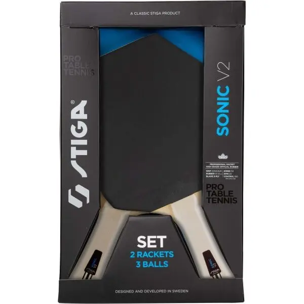 Stiga Stiga SET SONIC V2 Комплект за тенис на маса, черно, размер