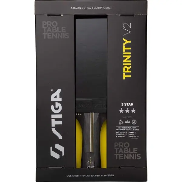 Stiga Stiga TRINITY V2 Тенис на маса ракета, черно, размер