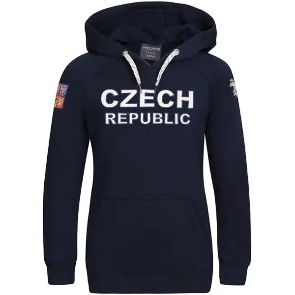 Střída Střída CZECH HOODY JR Детски суитшърт, тъмносин, размер 128-134