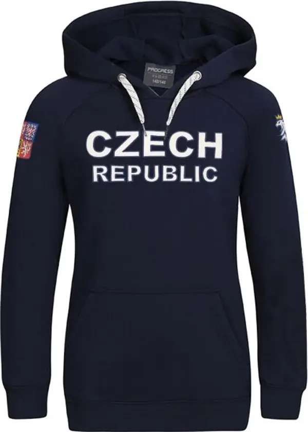 Střída Střída CZECH HOODY JR Детски суитшърт, тъмносин, размер 164-170