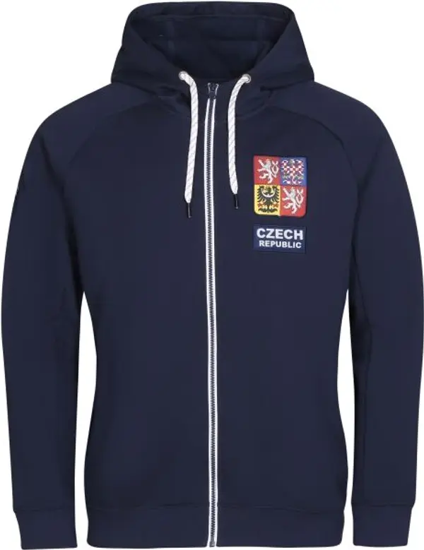 Střída Střída CZECH HOODY Мъжки суитшърт, тъмносин, размер