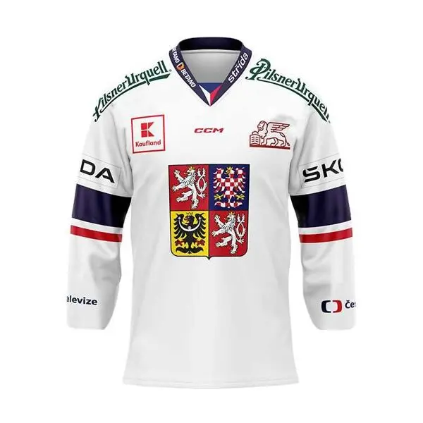 Střída Střída DRES ZÁPASOVÝ ČR Фланелка за състезания, бяло, размер