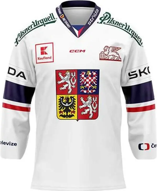 Střída Střída DRES ZÁPASOVÝ ČR Фланелка за състезания, бяло, размер