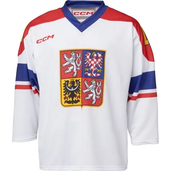 Střída Střída FAN ČR ČERVENKA Фланелка за хокей, бяло, размер