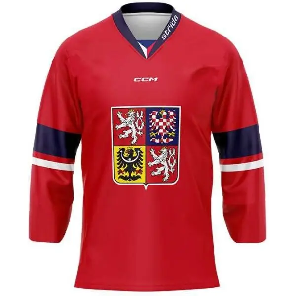 Střída Střída FAN ČR EHT Фланелка за хокей, червено, размер