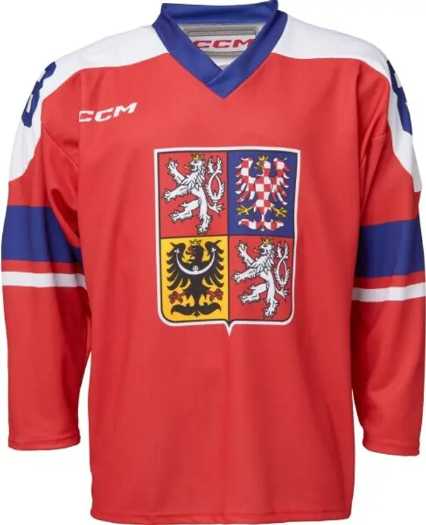 Střída Střída FAN ČR PASTRŇÁK Фланелка за хокей, червено, размер