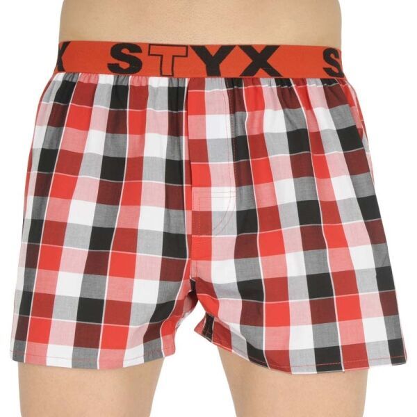 Styx Styx MEN'S BOXERS SHORTS SPORTS RUBBER Мъжки боксерки, червено, размер