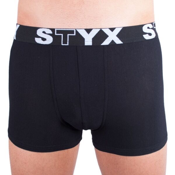 Styx Styx MEN'S BOXERS SPORTS RUBBER Мъжки боксерки, черно, размер