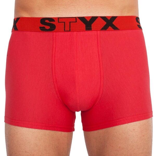 Styx Styx MEN'S BOXERS SPORTS RUBBER Мъжки боксерки, червено, размер