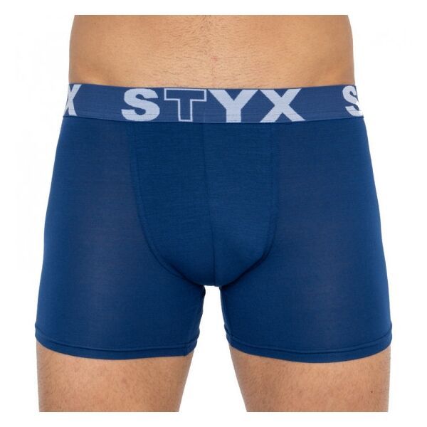 Styx Styx MEN'S BOXERS LONG SPORTS RUBBER Мъжки боксерки, синьо, размер M
