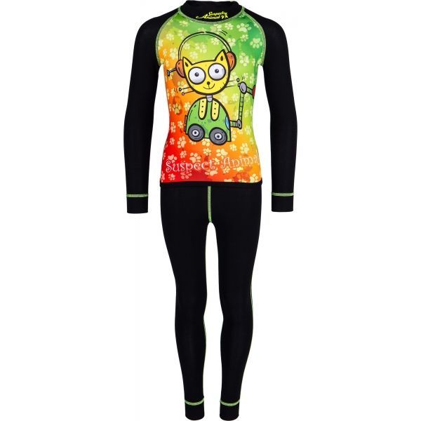 Suspect Animal Suspect Animal SET SPODKY+TRIKO ROBOCAT Детски комплект, черно, размер 100