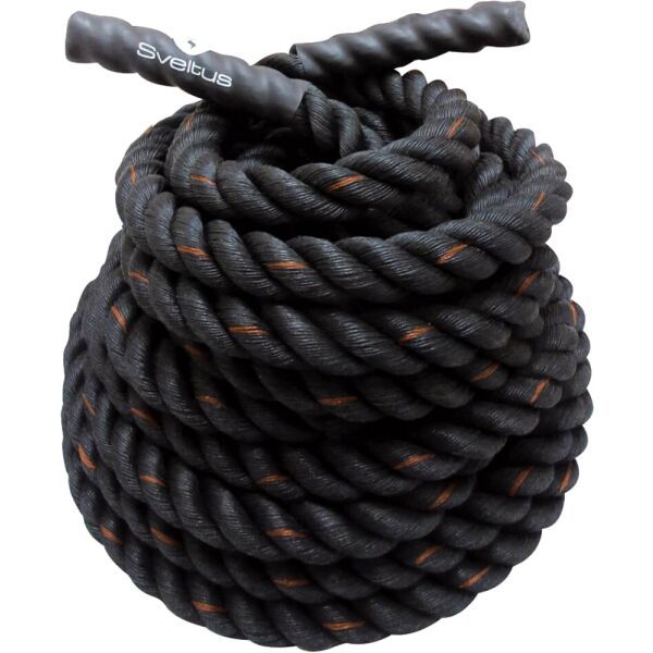 SVELTUS SVELTUS BATTLE ROPE L10 M ?38 MM Въже за трениране, черно, размер
