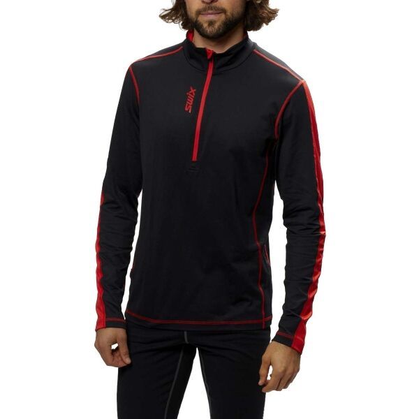 Swix Swix TISTA Мъжки функционален суитшърт, черно, размер