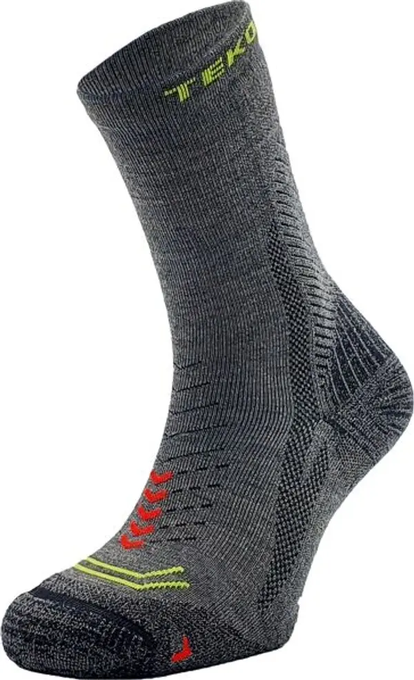 TEKO TEKO ECO HIKE DISCOVERY 2.0 Туристически чорапи, тъмносиво, размер