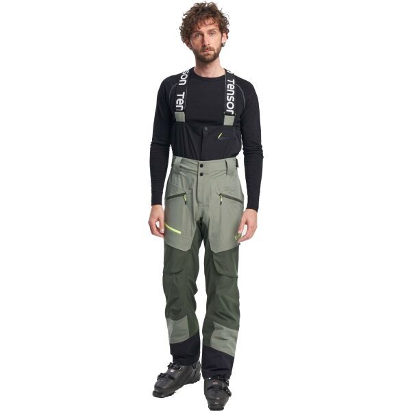 TENSON TENSON TOURING SHELL PANT M Мъжки панталон за ски алпинизъм, светло-зелено, размер