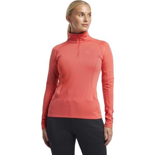 TENSON TENSON TXLITE HALF ZIP W Дамски суитшърт, цвят сьомга, размер
